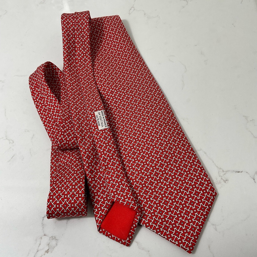 HERMES Silk Tie